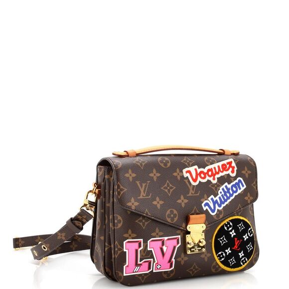 Louis Vuitton Pochette Metis Limited Edition Patches Monogram Canvas Brown - Picture 2 of 9